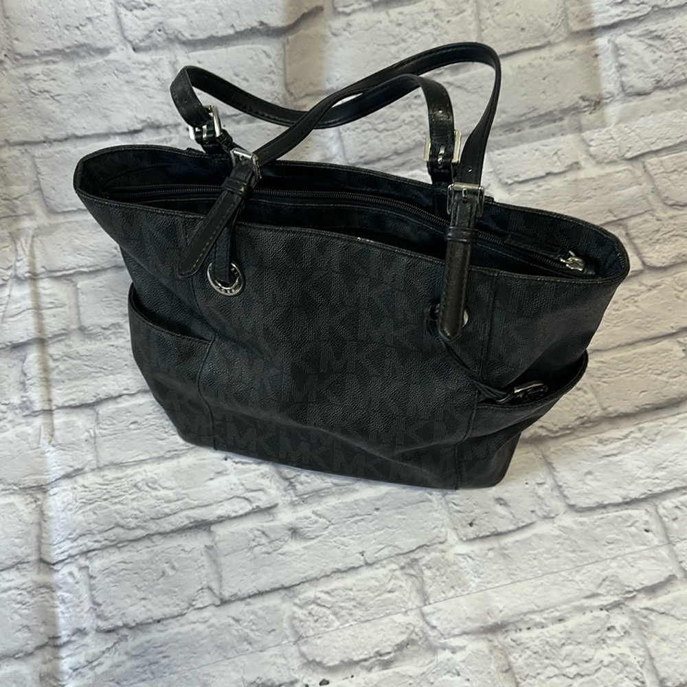 Michael Kors black tote bag